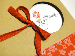 Sweet Sympathy Card - detail