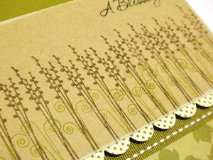 Stems in a Row Card - detail