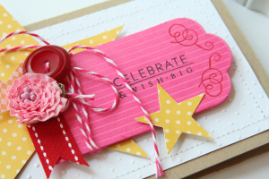 Celebrate card - up close