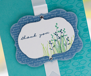 Modern Sprig thanks detail