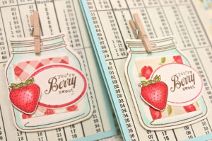 Strawberry Card Closeup