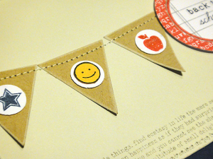 Back to School Banner Card - detail