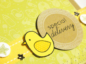 Special Delivery Baby Card - detail