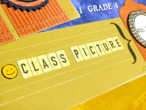 2010-2011 Class Picture Scrapbook Pages - detail