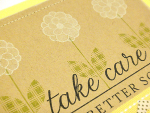 Take Care Card - detail