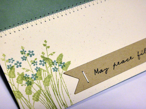Peaceful Flowers Card - detail