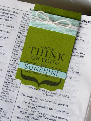 Sunshine Bookmark Peek