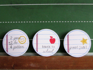 Back to School favor - open