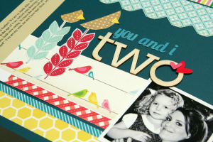 Two Birds of a Feather - stamping detail