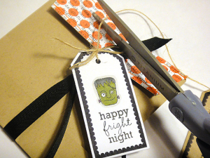 Halloween Envelope Treat Pouch - detail