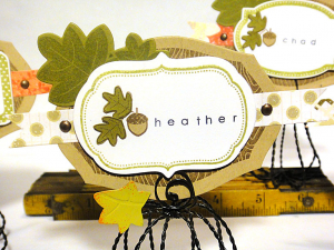 Thankful Place Card - detail