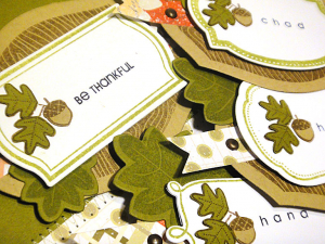 Thankful Place Cards & Card - detail