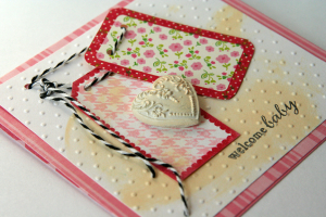 Welcome Baby card - detail