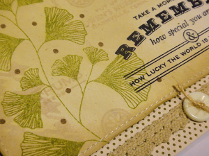 Vintage Remember Card - detail