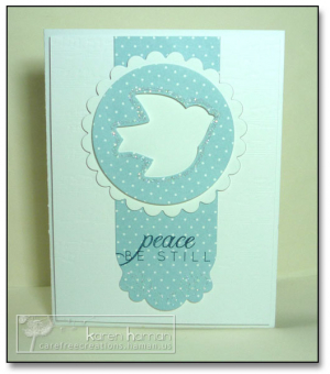 Peaceful Glitter Dove