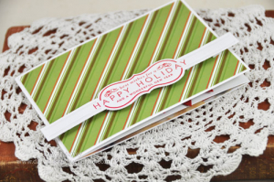 Happy Holiday tri-fold Photo Card