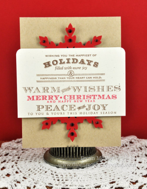 Holiday Sentiments card