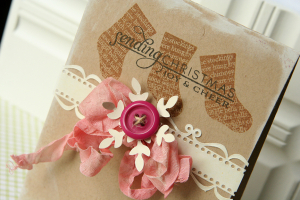 Sending Christmas Joy & Cheer card - detail