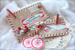 Candy Cane Striped Gift Envelopes