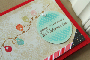 String Up the Lights card - detail