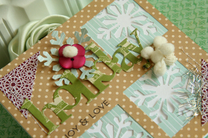 Holiday Joy & Love card - detail