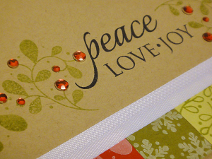 Peace Berry Card - detail
