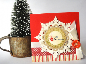 Merry Wishes Snowflake Card