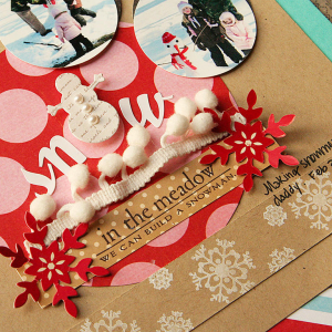 Let It Snow layout - detail