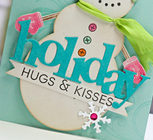Snowman Hugs & Kisses detail 2