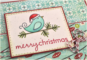 Merry Christmas Bird detail