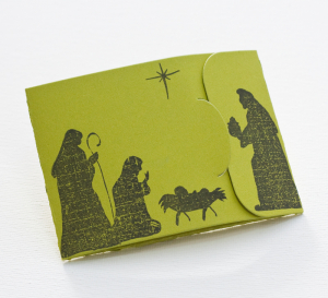 Simple Nativity Gift Card Greetings