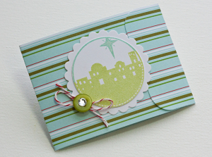 Stripe Christmas Gift Card Greetings