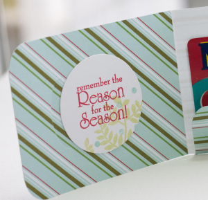 Stripe Christmas Gift Card Greetings detail