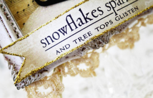 Snowflakes Sparkle Framed Ornament