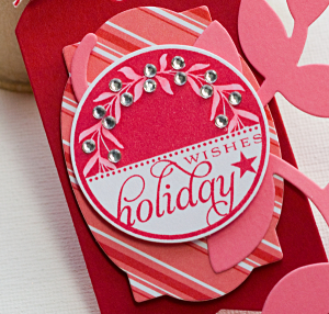 Elegant Holiday Wishes Tag detail