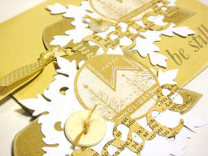 Holiday Peace Card & Tag - detail