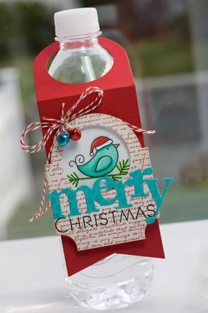 Christmas Bird Bottle Tag