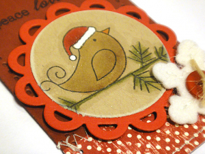 Christmas Bird Tag - detail
