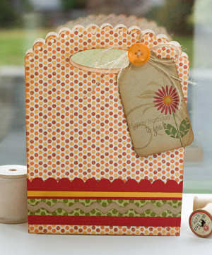 Fall Flower Gift Bag