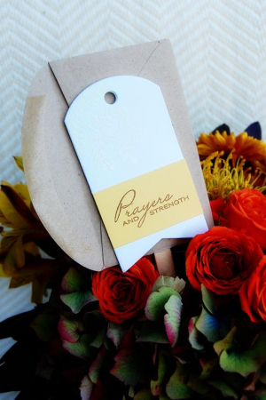 Prayers & Strength enclosure card