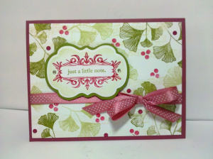 A Note in Autumn Rose