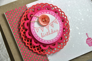 Happy Birthday Cupcake detail