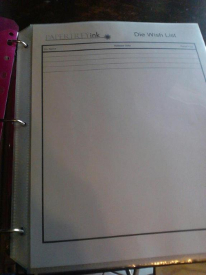 DIE WISH LIST