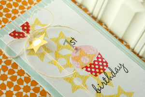 1st birthday close up