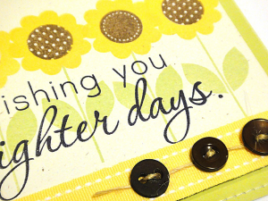 Brighter Days Card - detail
