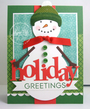 Holiday Greetings Snowman by Lynn Put