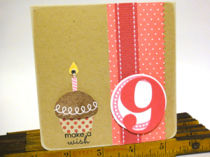 9th Birthday Wish Card