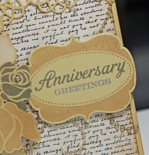 Warm Anniversary Greetings- frame detail
