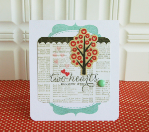 Two Hearts card