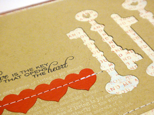 Key to the Heart Card - detail
